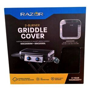 New 2-Burner Razor Griddle Cover Grill Heavy-Duty UV Resistant Weatherproof